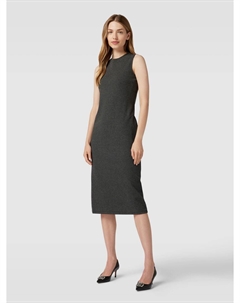 Платье миди с клетчатым узором, модель 'NOCERA', антрацит Weekend max mara