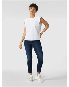 Джинсы скинни с эффектом потертости, темно-синий Mac