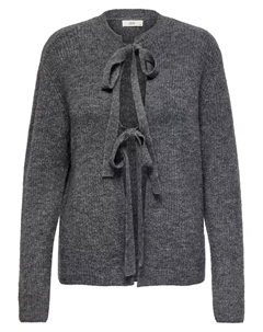 Женские кардиганы с бантами и длинными рукавами, темно-серый Jdy