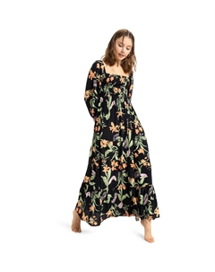 Black Sands Женское макси-платье, чёрный Roxy