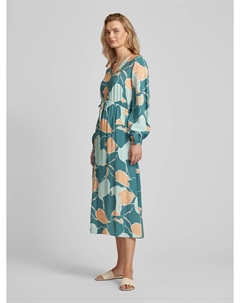 Платье миди с узором по всей поверхности Tom tailor