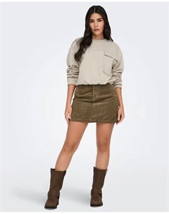 Женская вельветовая юбка, коричневый Jdy