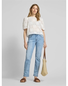 Джинсы прямого кроя с потайной застежкой-молнией, модель «Сью», светло-голубой Mac