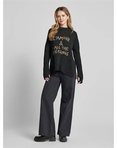 Свитер объемной вязки из шерсти Лана модель «МАЛЬТА», антрацит Zadig&voltaire