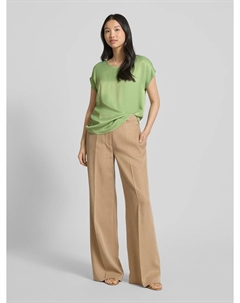 Футболка с вырезом-лодочкой, зеленый More&more