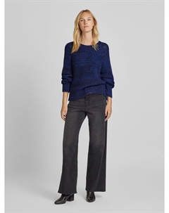 Вязаный свитер с рукавами реглан модель «Мулине», фиолетовый More&more