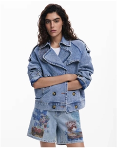 Женский двубортный пиджак Tucker, синий Desigual