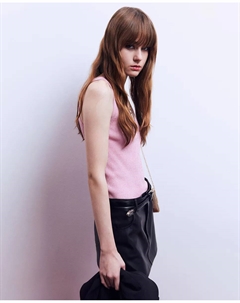 Трикотажный топ, светло-розовый Сфера