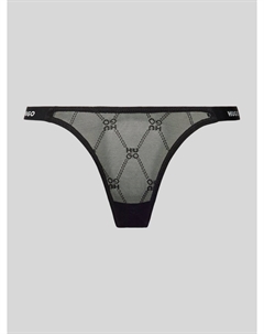 Стринги с этикеткой, модель «Sporty Lace», черный Hugo