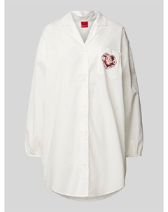 Ночная рубашка с этикеткой, модель «ВАЛЕНТИНА», кремовый Hugo