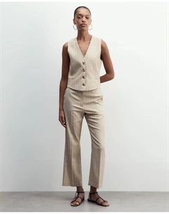 Однотонный топ на плече, коричневый Сфера