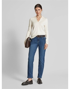 Джинсы прямого кроя с карманами, модель «Сью», синий Mac