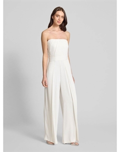 Комбинезон с открытыми плечами и складками, белый Comma,