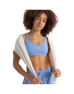 Спортивный бюстгальтер Heart Into It для женщин, пурпурный Roxy