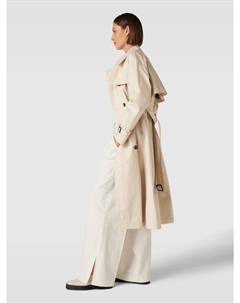 Тренчкот с поясом на талии, песочный Tommy hilfiger