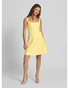 Мини-платье с фактурным узором модель «Катера», желтый Hugo