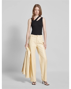 Майка с асимметричными бретелями модель «Datrus», черный Hugo