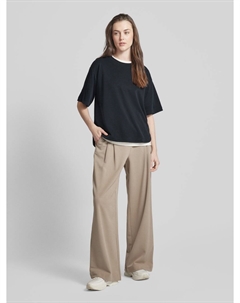 Футболка с круглым вырезом, черный Esprit