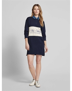 Платье-свитер длиной до колена с вышитым логотипом Gant