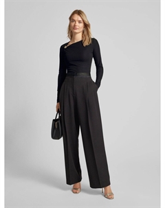 Лонгслив с наклейкой этикетки, модель «FEBE», черный Guess