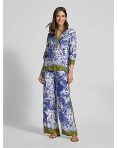 Туника прямого кроя с рукавами-фонариками, синий Emily van den bergh