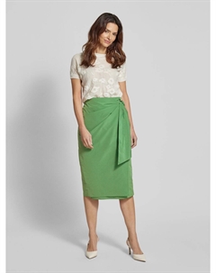 Юбка-запах с узлом, модель «НАРСЕТЕ», зеленый Weekend max mara