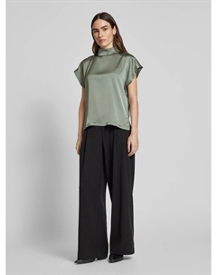 Блузка прямого кроя с рукавами-крылышками, модель «Caneli», хаки Hugo