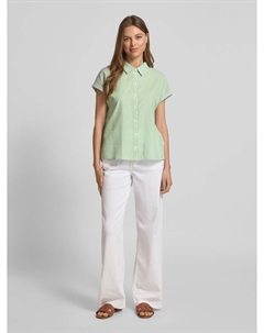 Блузка-рубашка прямого кроя с накладными нагрудными карманами, светло-зеленый Tom tailor