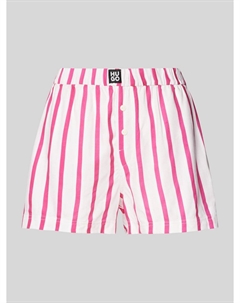 Пижамные шорты свободного кроя с нашивкой-лейблом, модель «JADE», розовый Hugo