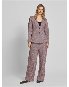 Широкие брюки из ткани букле, модель «КЕЙТ», розовый Ichi