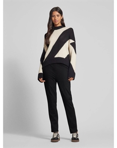 Узкие брюки с эластичным поясом, черный More&more