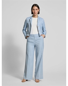 Блейзер с воротником-лацканами, светло-голубой More&more