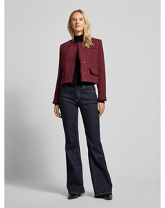 Вязаный свитер с воротником-стойкой модель «Поллуна», черный Opus