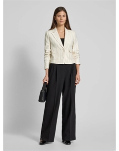 Блейзер с накладными карманами с клапанами, кремовый More&more