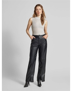 Вязаный топ из смесовой вискозы с воротником-стойкой, серебряный Comma,