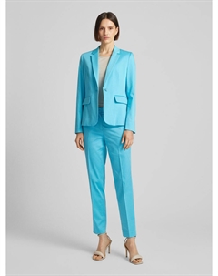 Приталенный пиджак с воротником-лацканом, светло-бирюзовый More&more