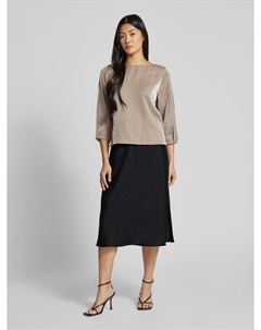 Юбка миди с эластичным поясом модель 'Rawi', черный Opus