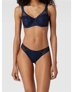 Трусики с кружевом крючком модель «Лучана», темно-синий Lascana