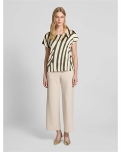 Блузка-рубашка с U-образным вырезом, бежевый Zero