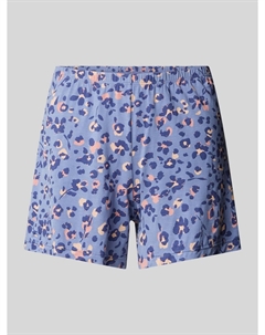 Пижамные шорты прямого кроя с эластичным поясом, фиолетовый Skiny