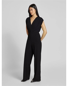 Комбинезон с запахом спереди, черный Zero