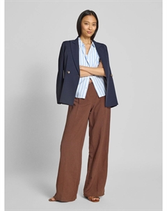 Блузка свободного кроя с полосатым узором, светло-голубой Tom tailor