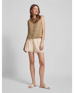 Шорты с дырочками, бежевый Vero moda
