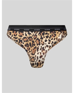 Стринги с эластичной биркой на поясе, модель «ДЖЕЙН», бежевый Guess