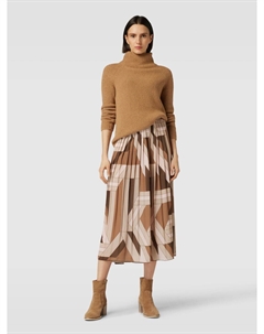 Юбка миди с узором по всей поверхности, коричневый Gant