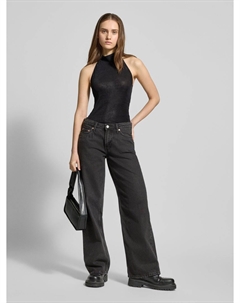 Топ с американской проймой, модель «Шила», черный Weekday