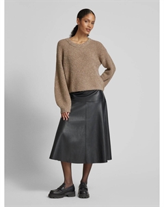 Вязаный свитер с рукавами-фонариками модель «Плимма», бежевый Opus