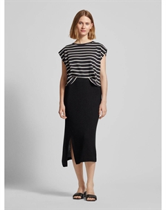 Юбка миди с эластичным поясом модель 'ROBINIA', черный Opus