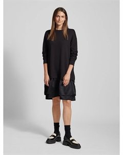 Платье-свитер длиной до колена в двухслойном стиле, черный Joop