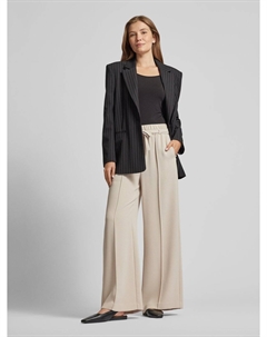 Широкие брюки с завязывающимся поясом, песочный Comma,